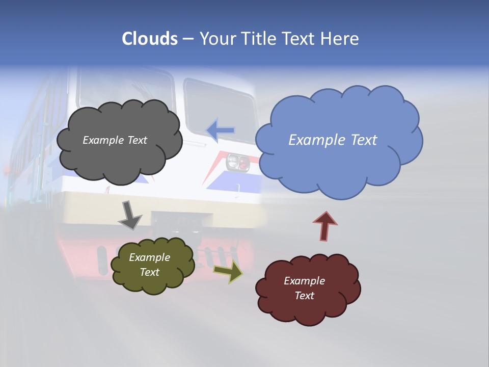 Transit Platform Wagon PowerPoint Template