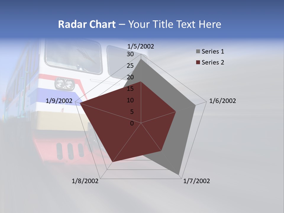 Transit Platform Wagon PowerPoint Template