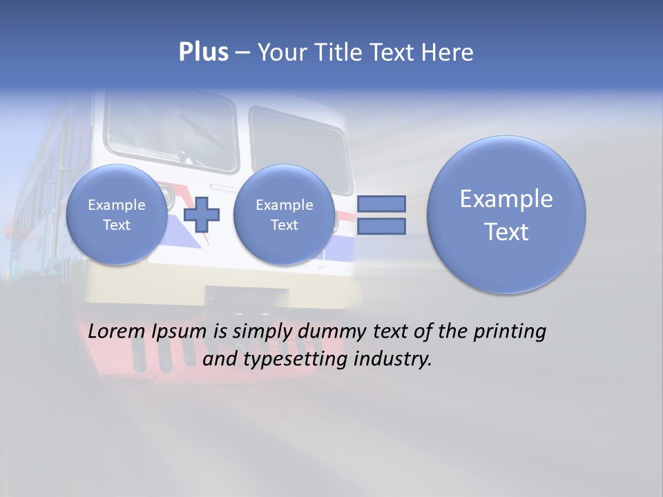 Transit Platform Wagon PowerPoint Template