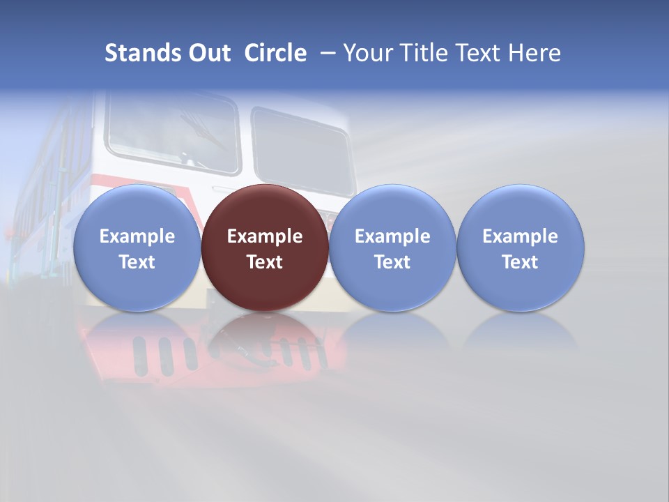 Transit Platform Wagon PowerPoint Template