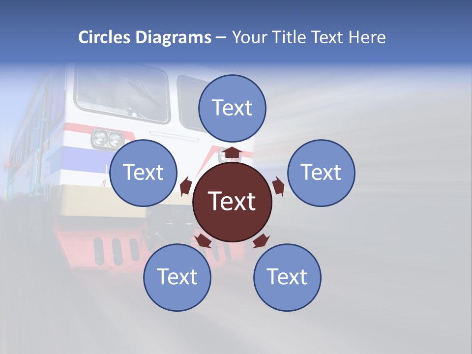Transit Platform Wagon PowerPoint Template