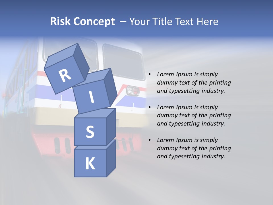 Transit Platform Wagon PowerPoint Template