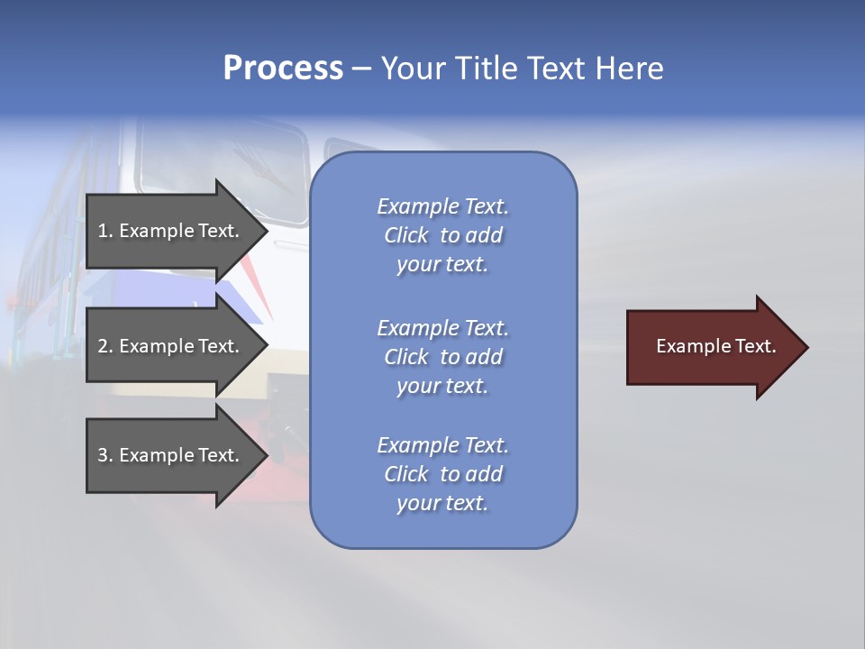 Transit Platform Wagon PowerPoint Template