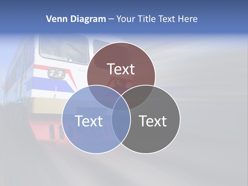 Transit Platform Wagon PowerPoint Template