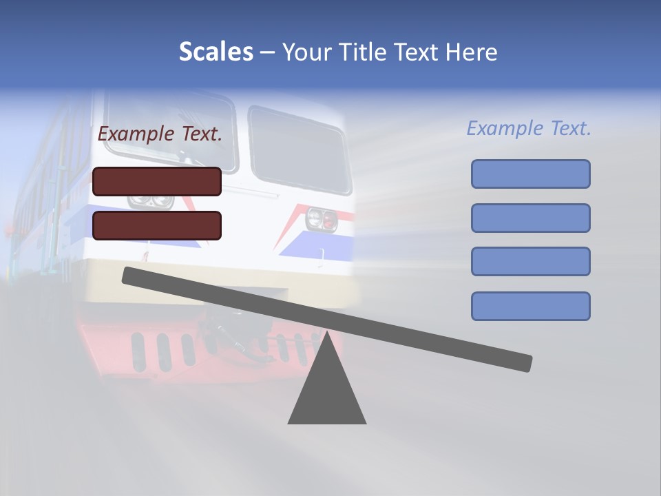 Transit Platform Wagon PowerPoint Template