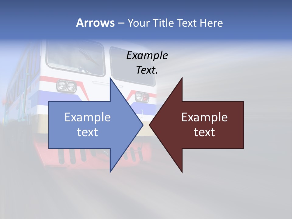Transit Platform Wagon PowerPoint Template