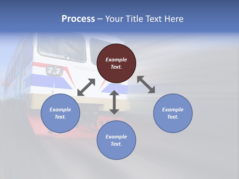 Transit Platform Wagon PowerPoint Template