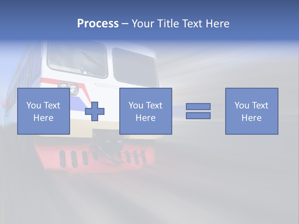 Transit Platform Wagon PowerPoint Template