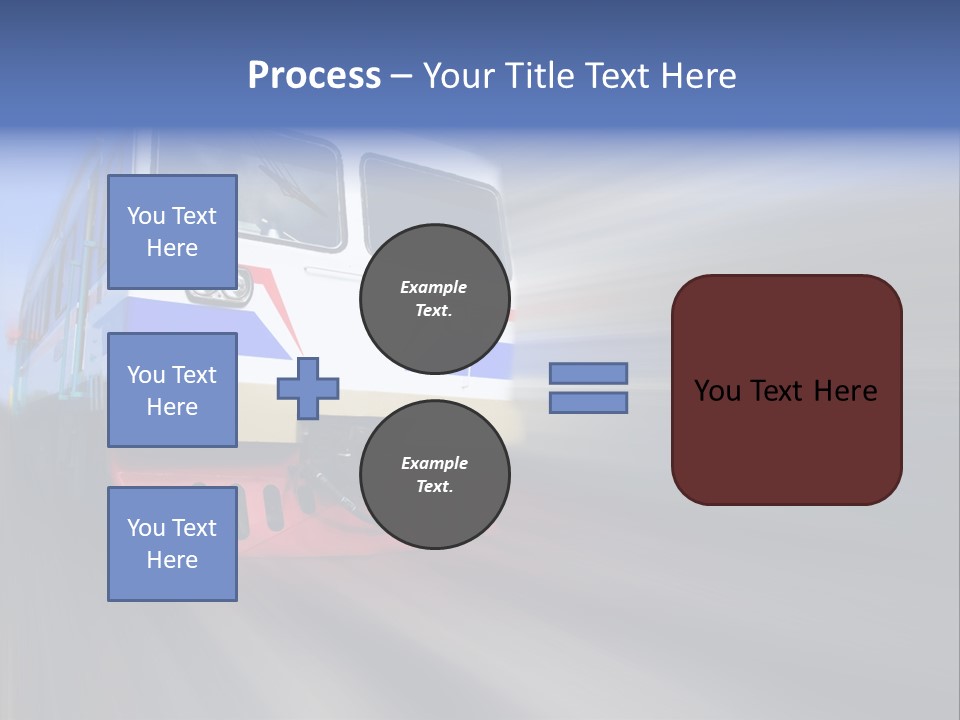 Transit Platform Wagon PowerPoint Template