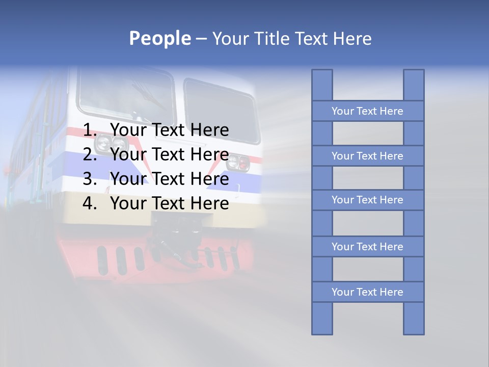 Transit Platform Wagon PowerPoint Template