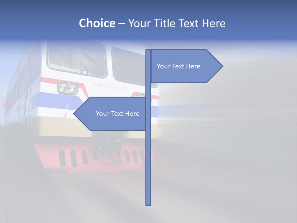 Transit Platform Wagon PowerPoint Template