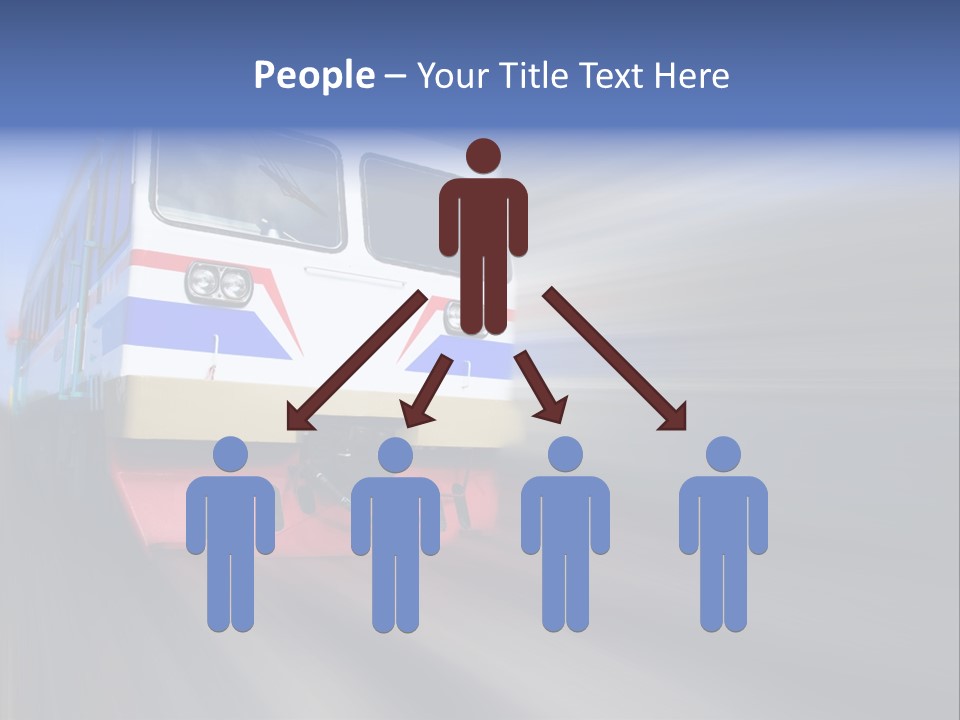 Transit Platform Wagon PowerPoint Template