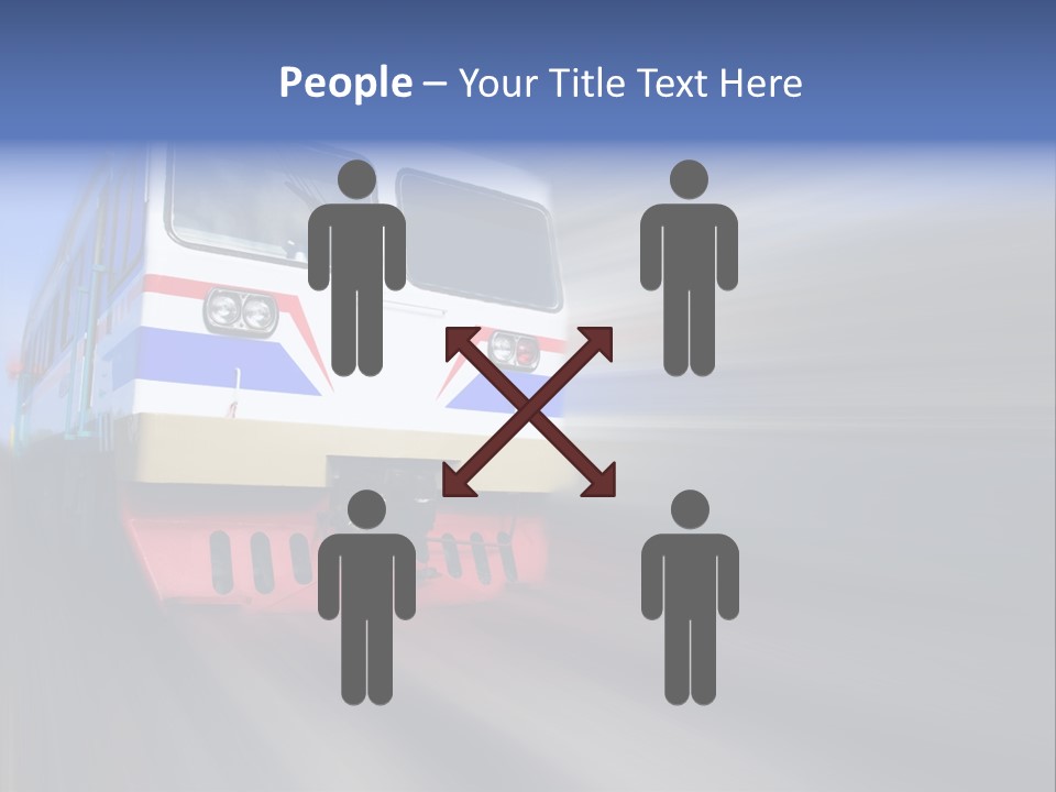 Transit Platform Wagon PowerPoint Template