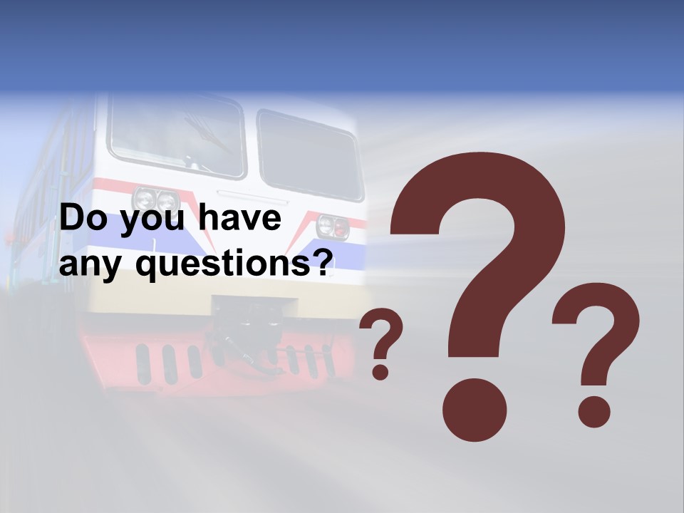 Transit Platform Wagon PowerPoint Template