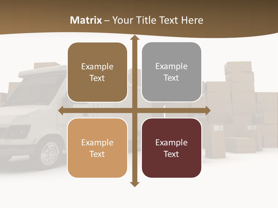 Carton Lorry Send PowerPoint Template