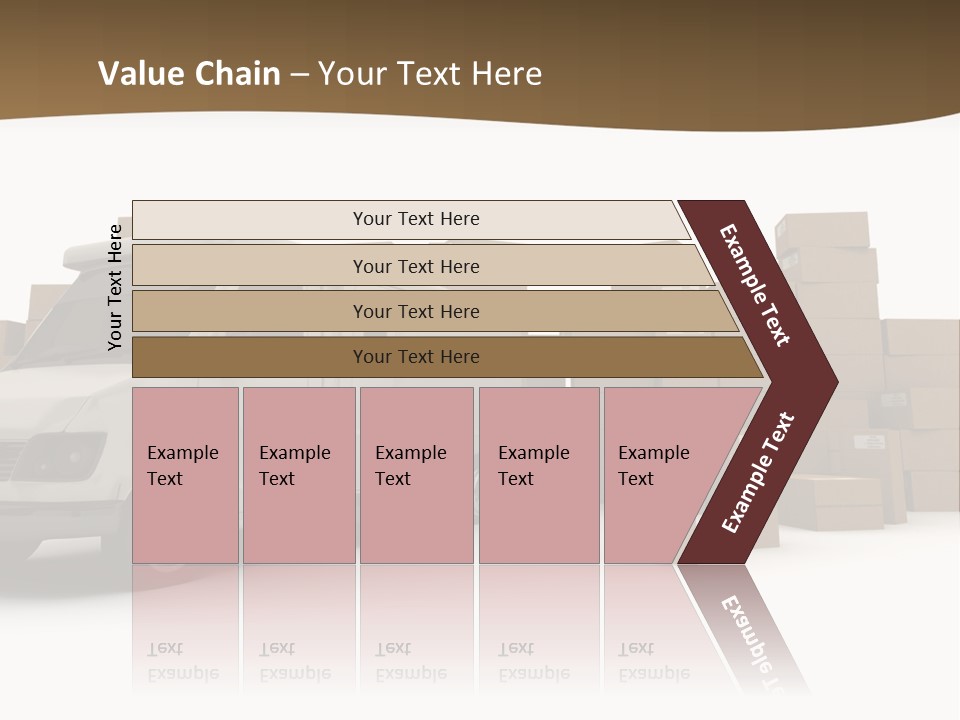 Carton Lorry Send PowerPoint Template
