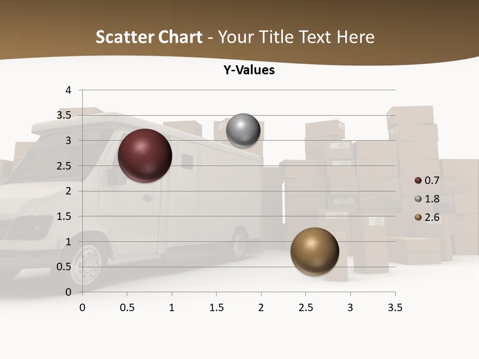 Carton Lorry Send PowerPoint Template