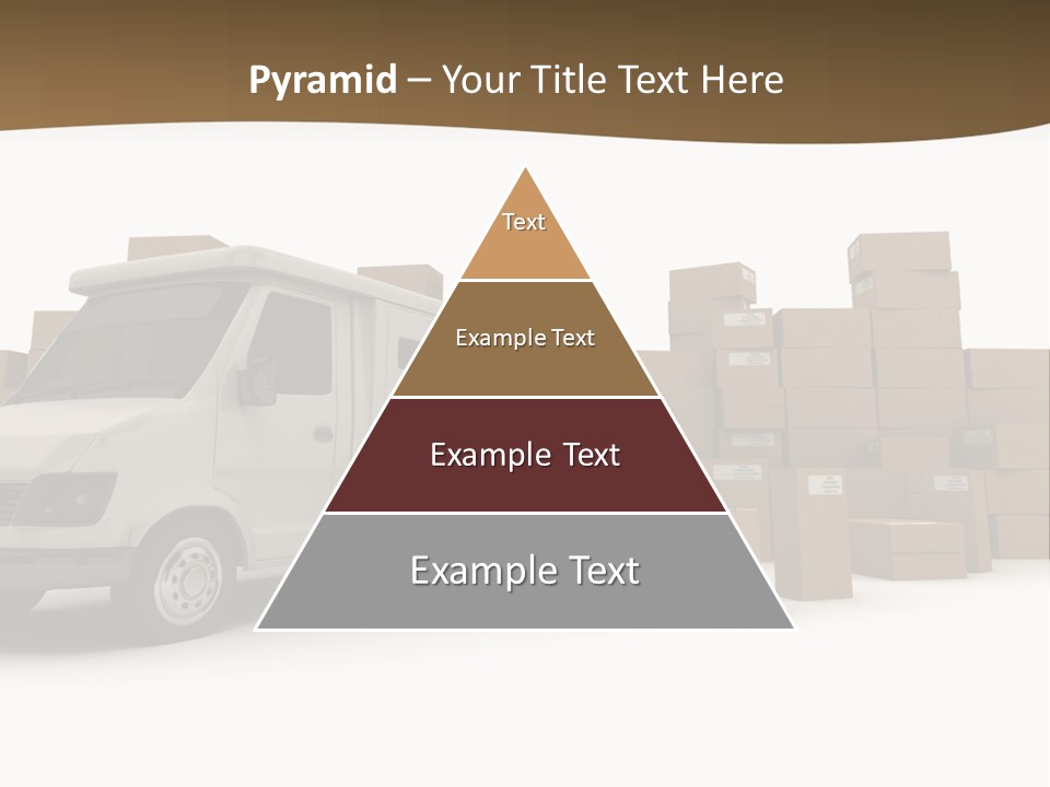 Carton Lorry Send PowerPoint Template