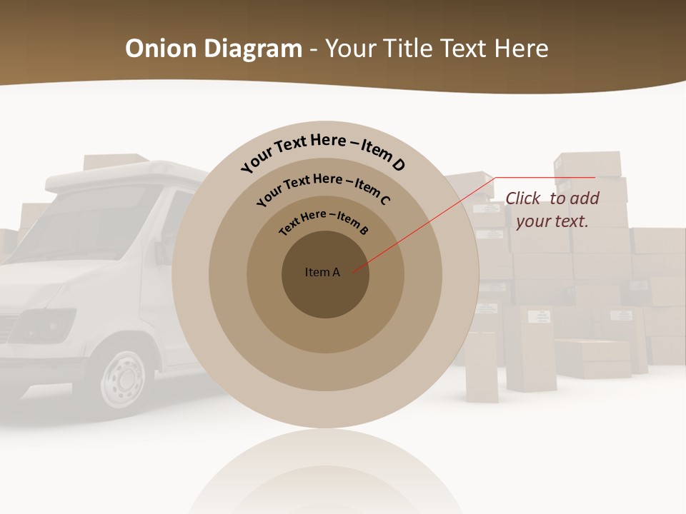 Carton Lorry Send PowerPoint Template