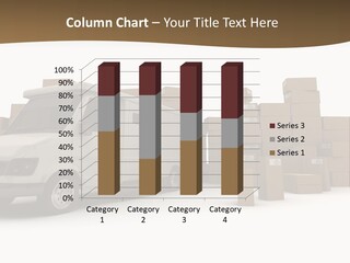 Carton Lorry Send PowerPoint Template