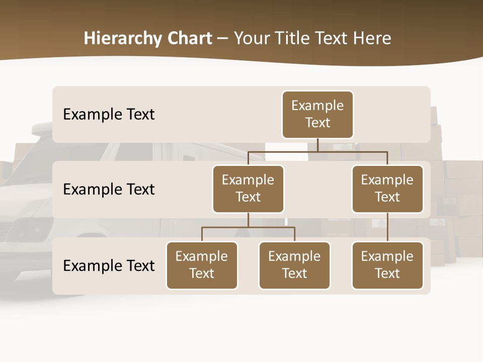 Carton Lorry Send PowerPoint Template