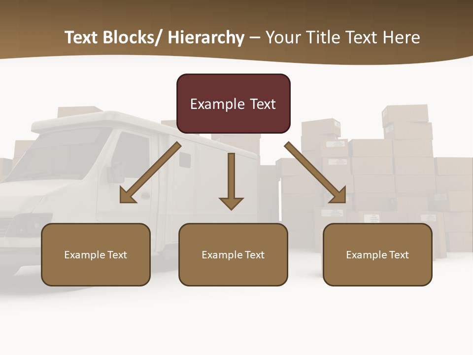 Carton Lorry Send PowerPoint Template