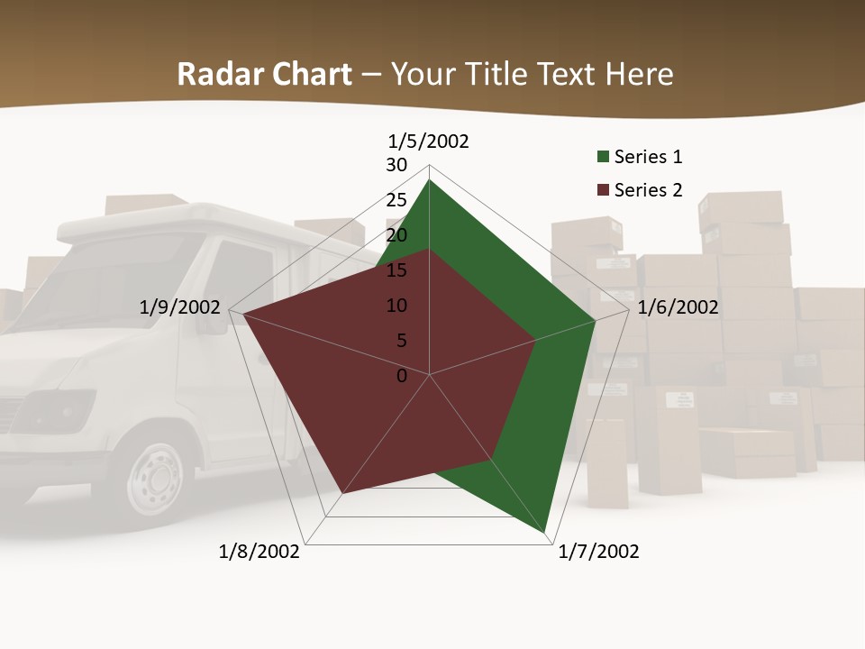 Carton Lorry Send PowerPoint Template