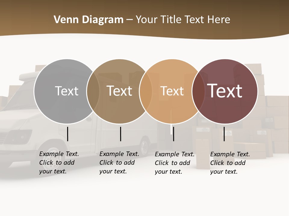 Carton Lorry Send PowerPoint Template