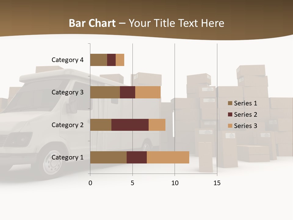 Carton Lorry Send PowerPoint Template