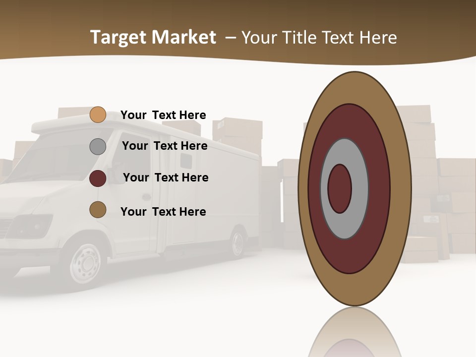 Carton Lorry Send PowerPoint Template