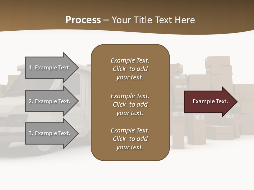 Carton Lorry Send PowerPoint Template