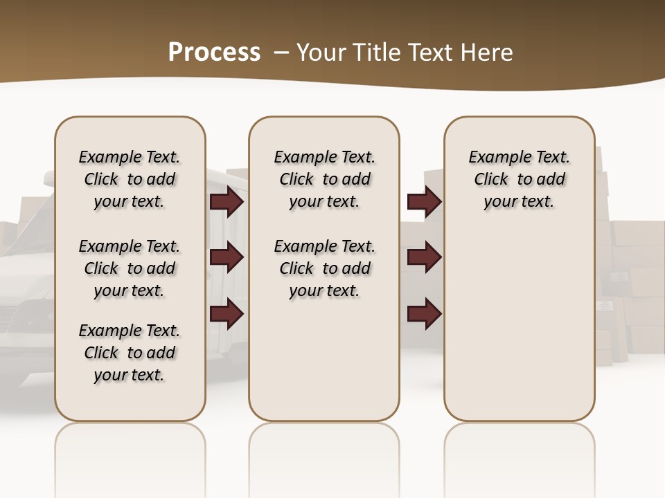 Carton Lorry Send PowerPoint Template