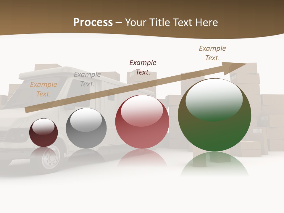Carton Lorry Send PowerPoint Template