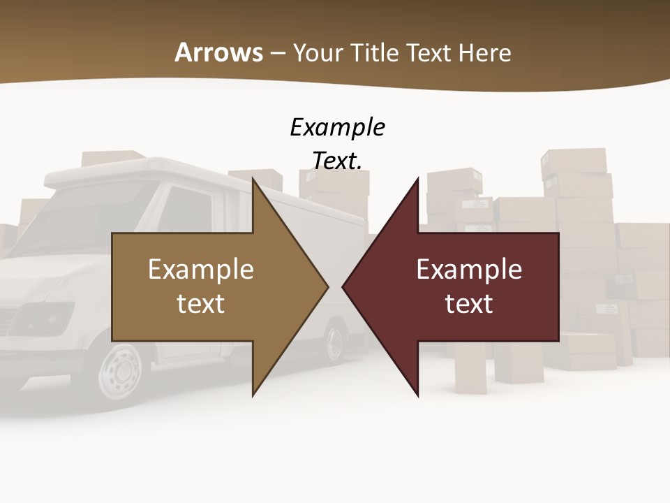 Carton Lorry Send PowerPoint Template