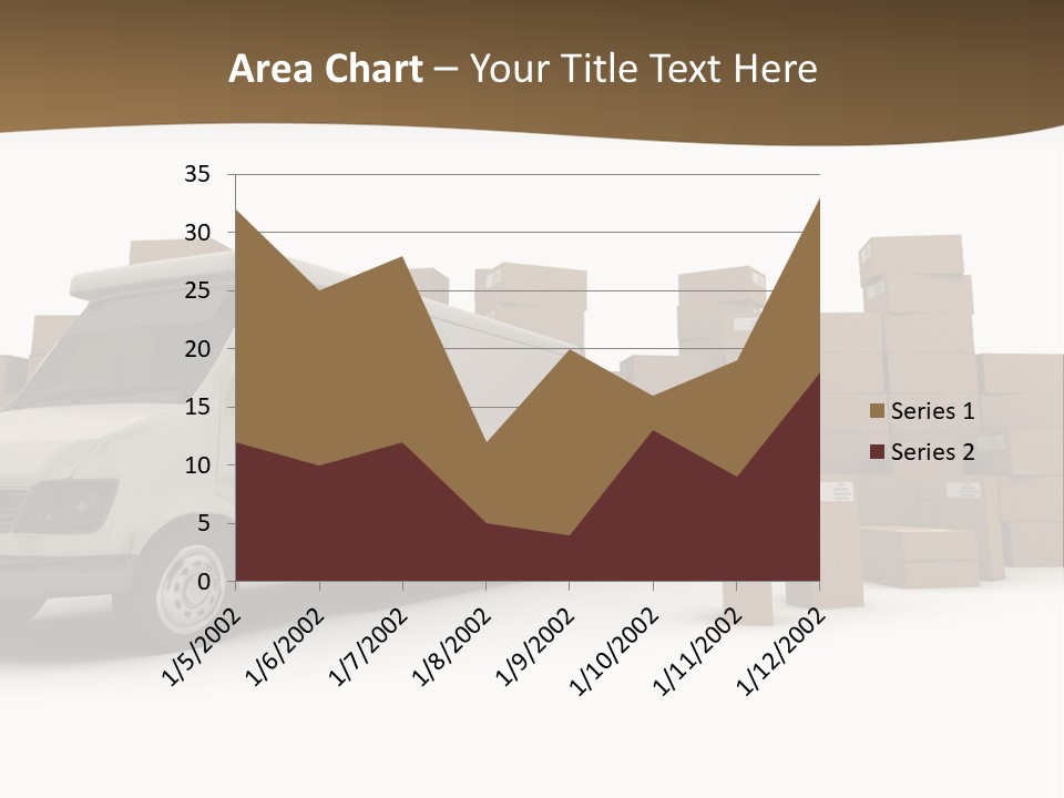Carton Lorry Send PowerPoint Template