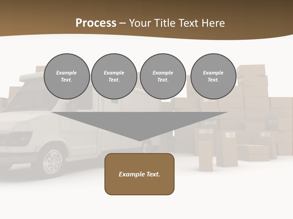 Carton Lorry Send PowerPoint Template