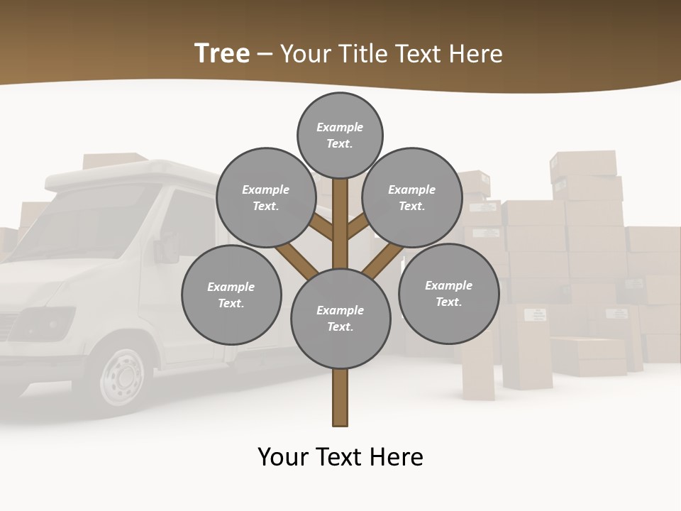 Carton Lorry Send PowerPoint Template