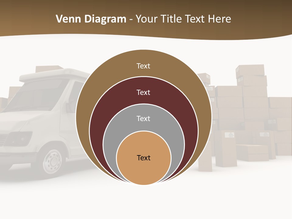 Carton Lorry Send PowerPoint Template