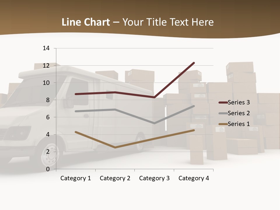 Carton Lorry Send PowerPoint Template