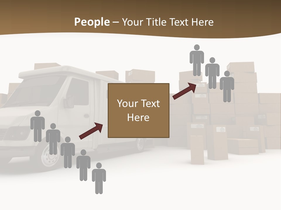Carton Lorry Send PowerPoint Template