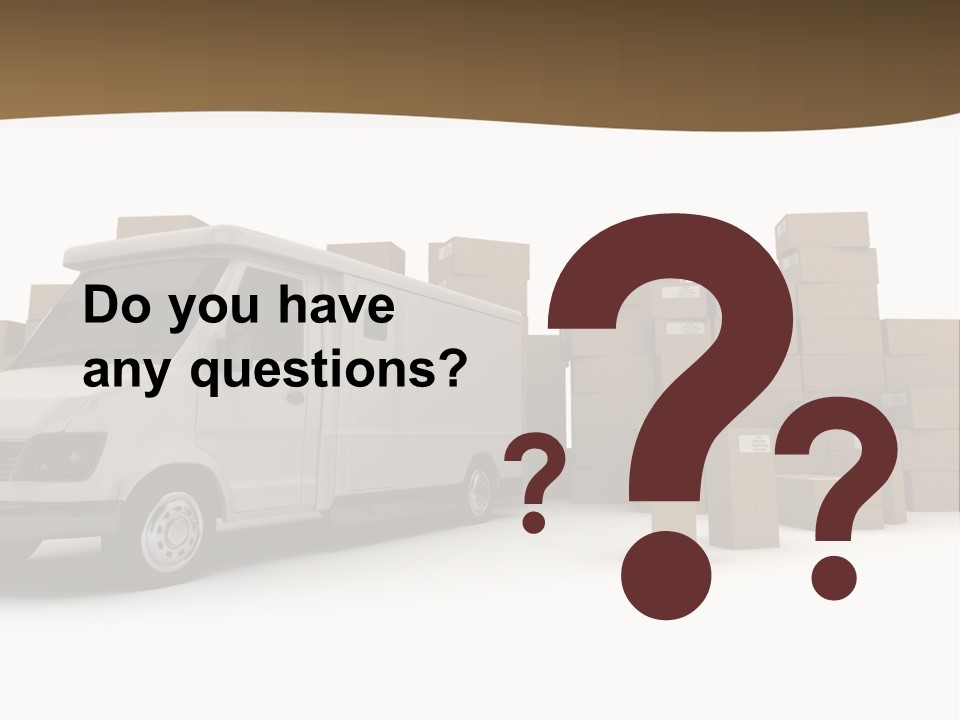 Carton Lorry Send PowerPoint Template