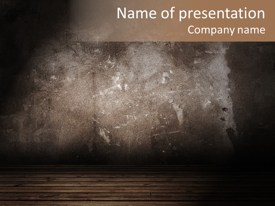 Abandoned Dark Antique PowerPoint Template