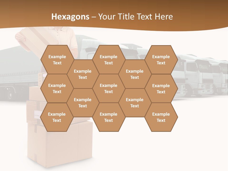 Moving Van Van Cargo PowerPoint Template