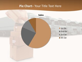 Moving Van Van Cargo PowerPoint Template