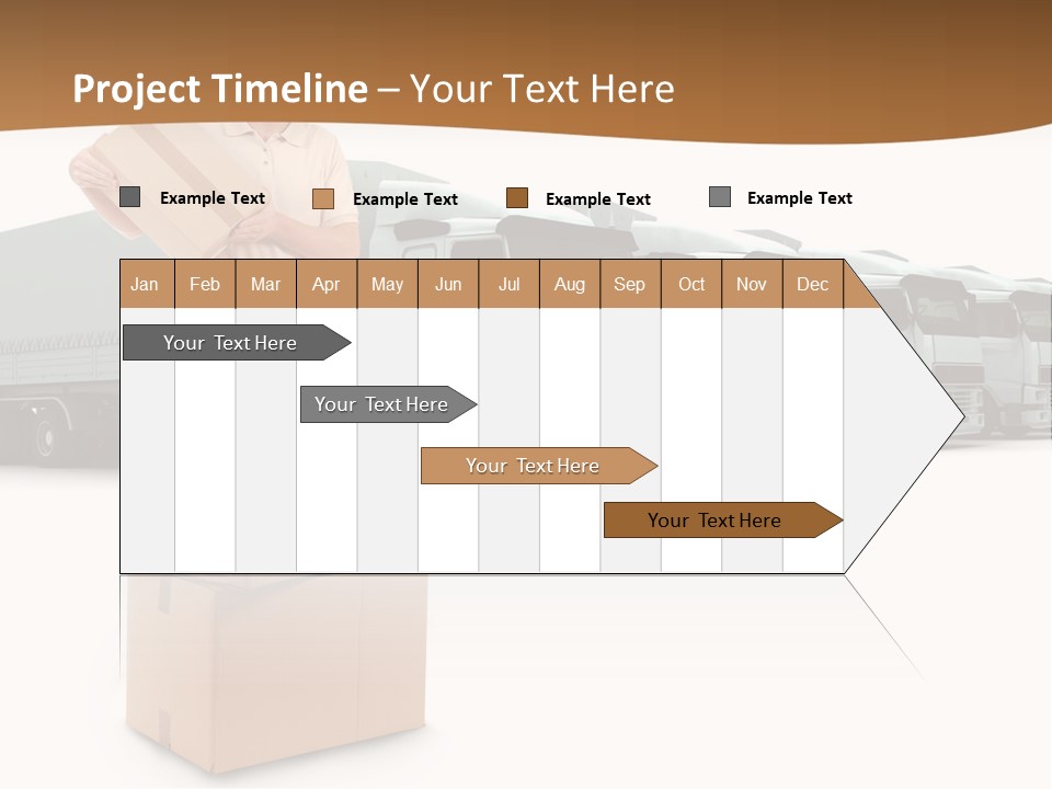 Moving Van Van Cargo PowerPoint Template