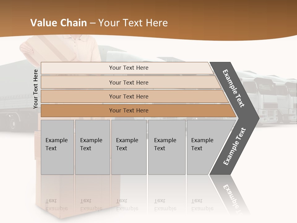 Moving Van Van Cargo PowerPoint Template