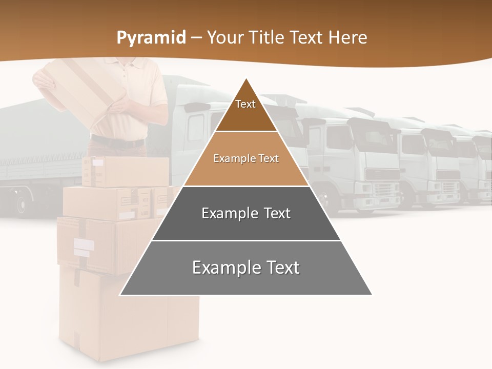Moving Van Van Cargo PowerPoint Template