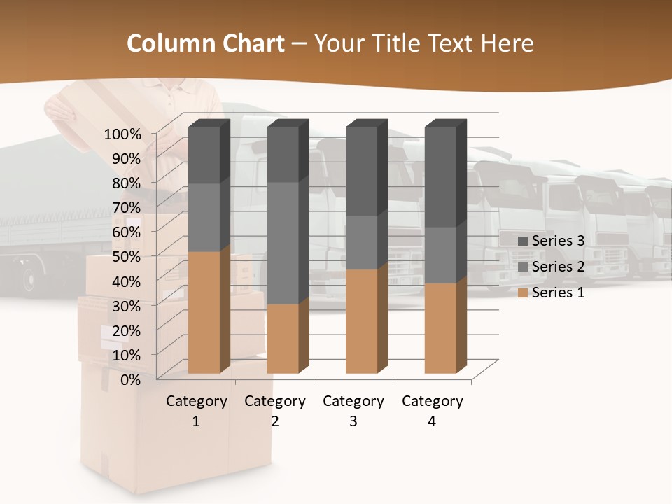 Moving Van Van Cargo PowerPoint Template
