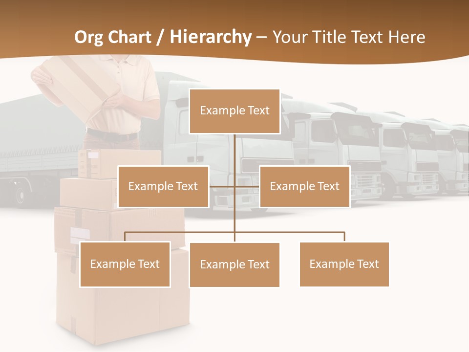 Moving Van Van Cargo PowerPoint Template