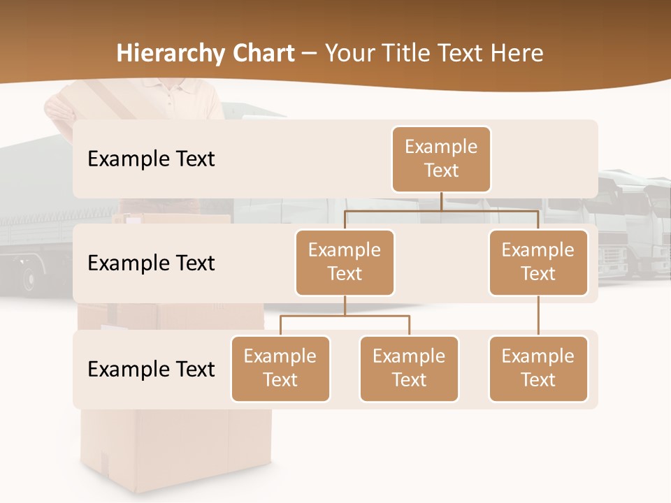 Moving Van Van Cargo PowerPoint Template